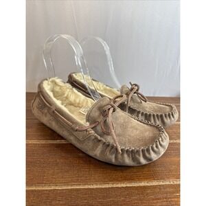UGG Australia Dakota Moccasin‎ Slippers Waterproof Leather Wool Insole Womens 6